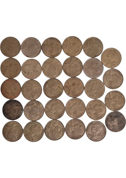 Fransa 20 Centimes 29 Adet Farklı Tarihler fiyatları