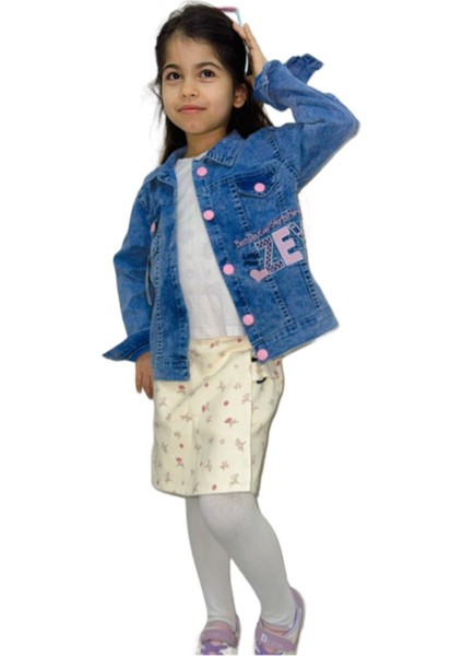 Kız Çocuk Kot Ceket 4/8 Yaş