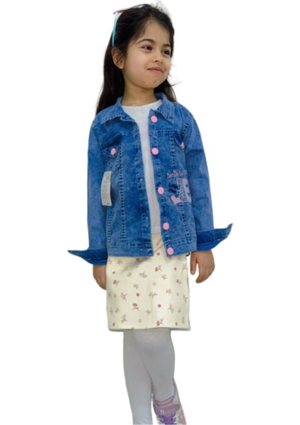 Kız Çocuk Kot Ceket 4/8 Yaş modelleri