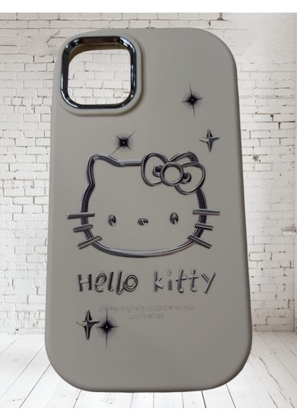 iPhone 11 Hello Kitty Kabartmalı Kaliteli Silikon Telefon Kılıfı