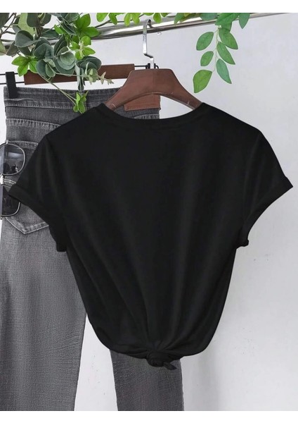 Baskılı T-Shirt - Siyah fiyatları