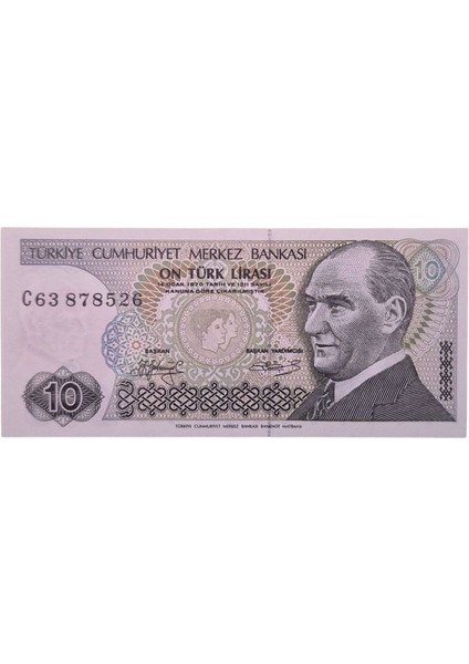 7.emisyon 10 Lira Çil