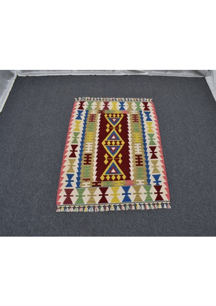 Yeni El Dokuma Geometrik Desenli Pınarbaşı Kayseri Yün Kilim 6350 fiyatları