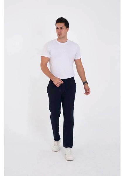 Unisex Üç Iplik Basic Eşofman Özel Tasarım Pantolon - Lacivert modelleri