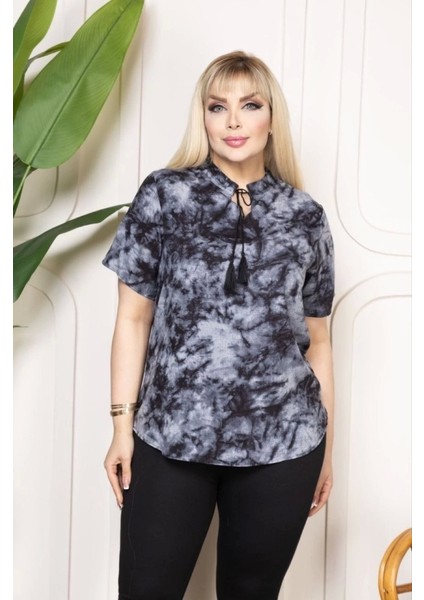 Bebe Yaka Püskül Detaylı Bluz- Desenli fiyatları