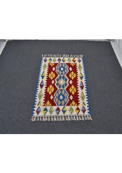 Yeni El Dokuma Göbekli Kırmızı Pınarbaşı Kayseri Yün Kilim 6351 fiyatları