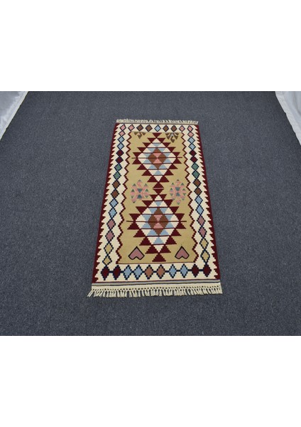 Yeni El Dokuma Otantik Yahyalı Yün Kilim 6341 fırsatları