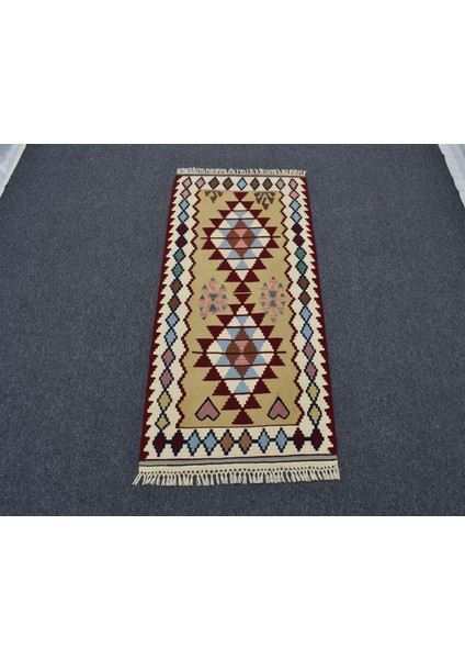 Yeni El Dokuma Otantik Yahyalı Yün Kilim 6341 indirimleri