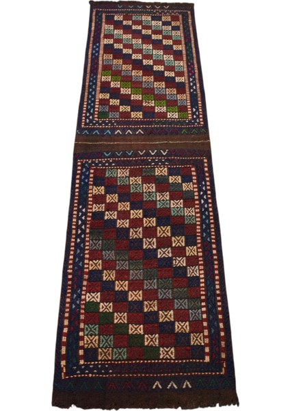 El Dokuma Yöresel Çumra Konya Yolluk Yün Kilim 6334