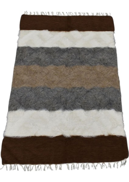 Yeni El Dokuma Rengarenk Tiftik Yün Siirt Kilimi 6343