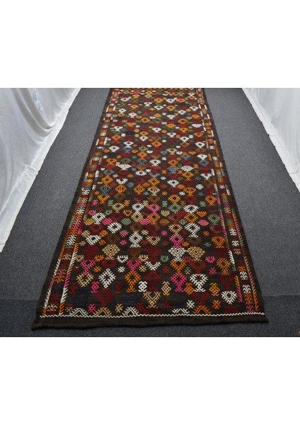 El Dokuma Otantik Yekpare Dikişsiz Battal Boy Yolluk Yün Kilim 6335 modelleri