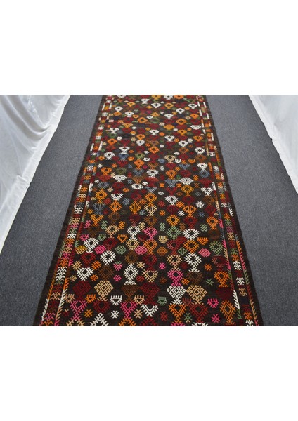 El Dokuma Otantik Yekpare Dikişsiz Battal Boy Yolluk Yün Kilim 6335 indirimleri