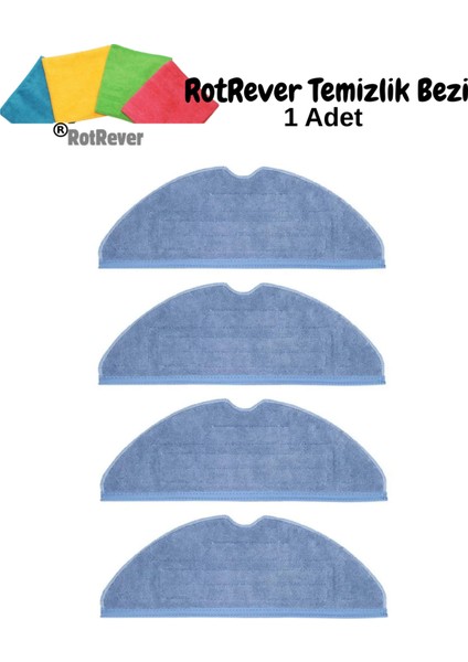 Uyumlu 4 Ad. Mop Paspas ve 1 Ad. Temizlik Bezi Seti, Siyah, Çok Amaçlı Temizlik Seti