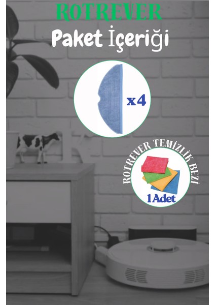 Uyumlu 4 Ad. Mop Paspas ve 1 Ad. Temizlik Bezi Seti, Siyah, Çok Amaçlı Temizlik Seti fiyatları