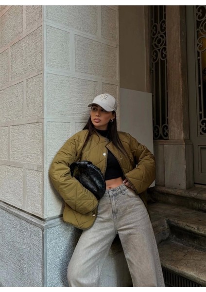 Cıt Cıt Detaylı Çepli Ceket Mont- Kahve fırsatları