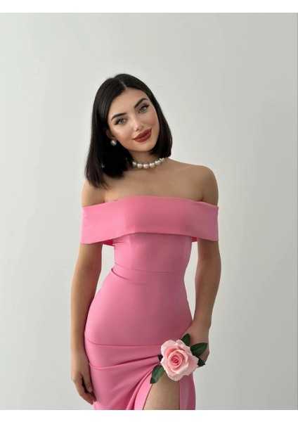 Madonna Yaka Uzun Elbise