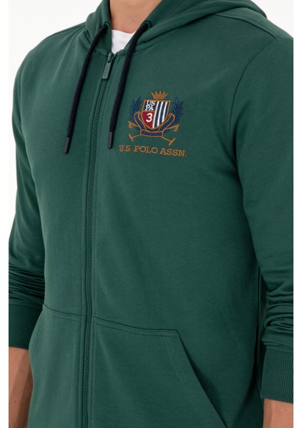 Erkek Koyu Yeşil Hırka (Örme) 50293649-VR079