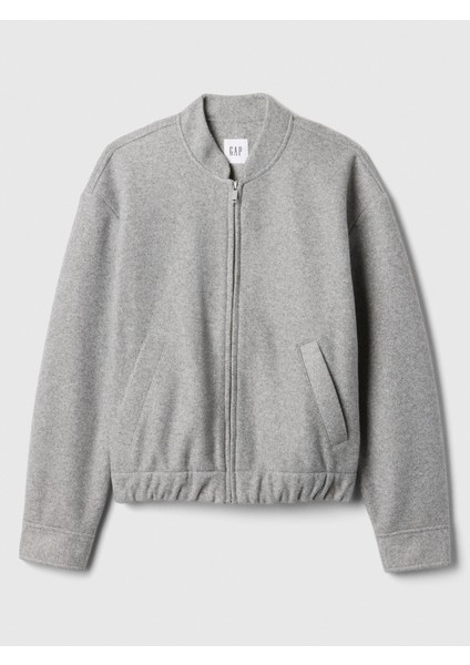 Kadın Gri Yün Bomber Ceket fiyatları