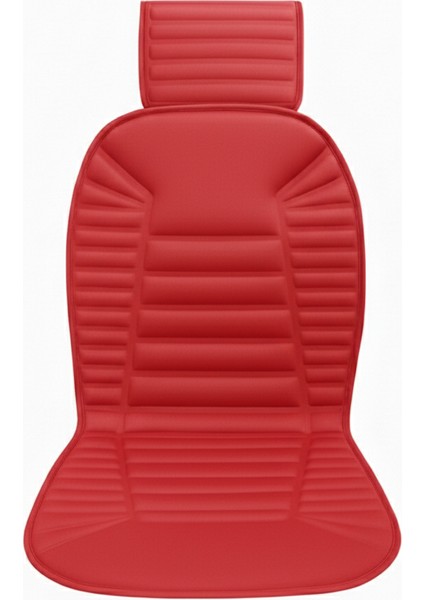 Volvo S60 2001-2010 Uyumlu Oto Koltuk Minderi Ergonomik Bumerang 2'li Lüks Set Kırmızı modelleri