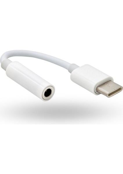 Büro Ev Ofis Network Dönüştürücü Için Beyaz Type-C To 3.5mm F Çevirici