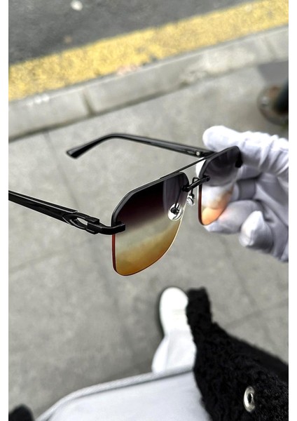 Erkek Güneş Gözlüğü Degrade Cam Çerçevesiz modelleri