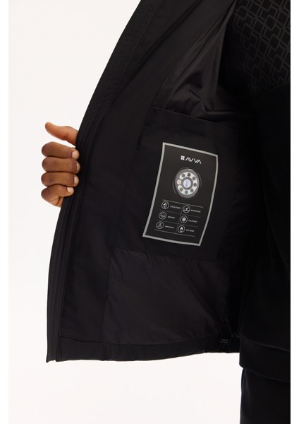 Erkek Siyah Kapüşonlu Kaz Tüyü Su İtici Rüzgar Geçirmez -10°C Dayanıklı Şişme Mont A52Y6067 indirimleri