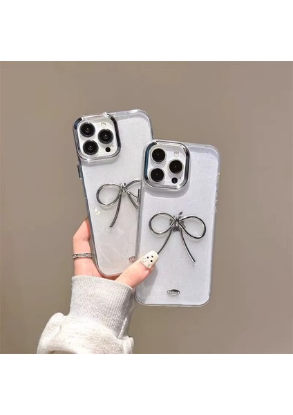 Apple iPhone 17 Pro Uyumlu Kılıf Zebana Bow Silikon Kılıf Şeffaf modelleri