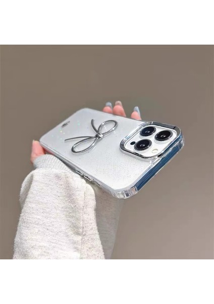 Apple iPhone 17 Pro Uyumlu Kılıf Zebana Bow Silikon Kılıf Şeffaf indirimleri