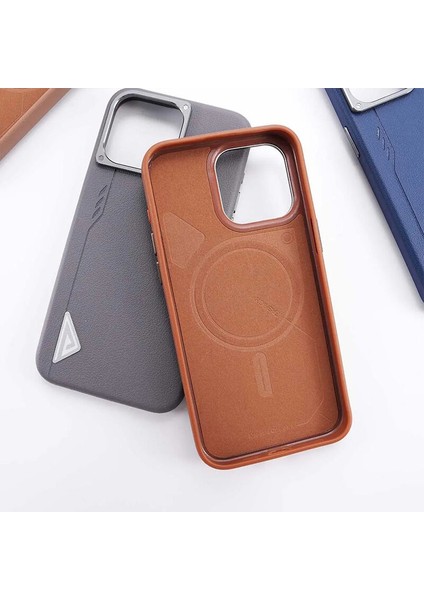 Apple iPhone 17 Pro Max Uyumlu Kılıf Zebana Arvento Elite Deri Kılıf (Kablosuz Şarj) Siyah fırsatları