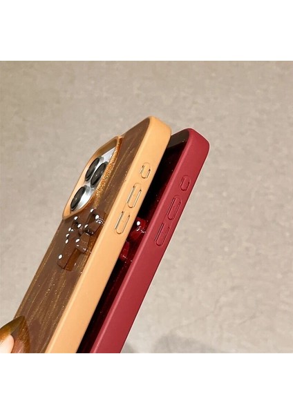 Apple iPhone 17 Pro Max Uyumlu Kılıf Zebana Fionka Silikon Kılıf Kahverengi indirimleri