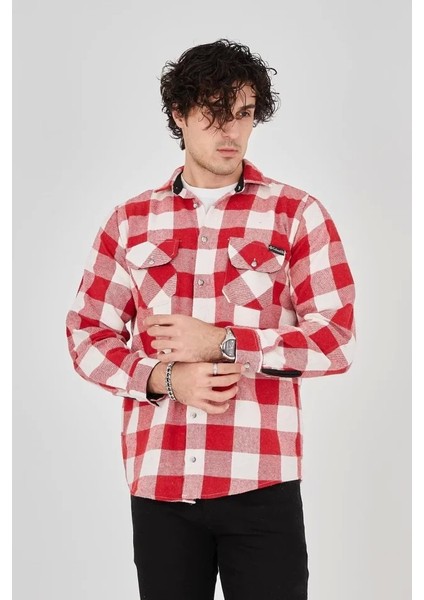 Erkek Oduncu Gömlek - Pembe modelleri