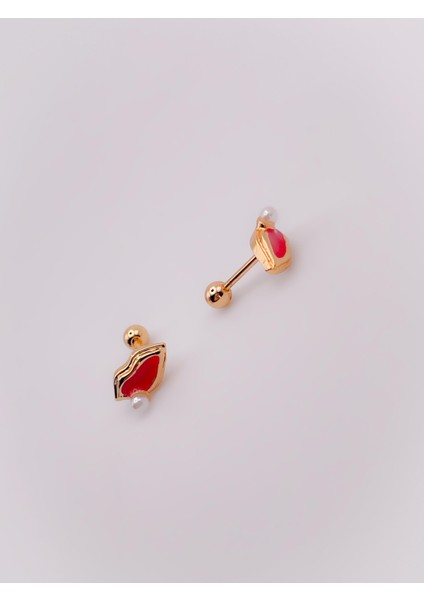 Cerrrahi Çelik Piercing ( Pirsing ) Incili Dudak Figürlü Tragus Helix Piercing (1ADET) modelleri