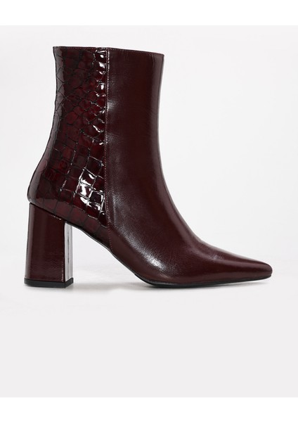 Hakiki Deri Kadın Kalın Topuklu Bot 215DZA3211