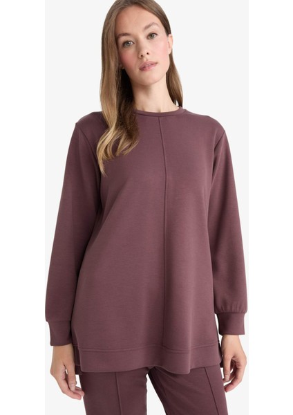 Regular Fit Bisiklet Yaka Uzun Kollu Tunik F5117AX25AU