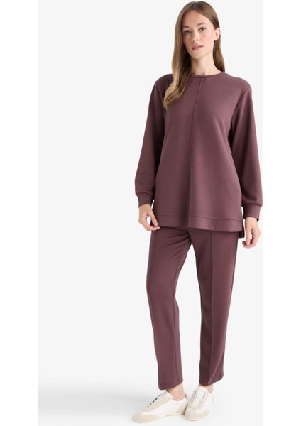 Regular Fit Bisiklet Yaka Uzun Kollu Tunik F5117AX25AU fiyatları