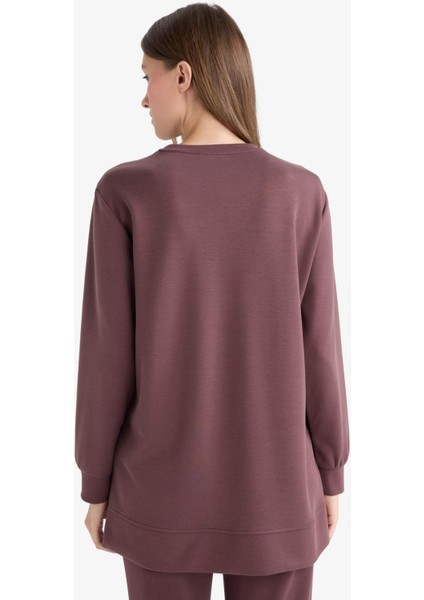 Regular Fit Bisiklet Yaka Uzun Kollu Tunik F5117AX25AU