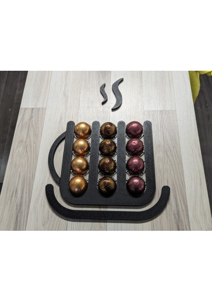 Büyük Boy Kapsül Tutucu Duvar Askı Aparatı, Kupa Şeklinde Tasarım fiyatları