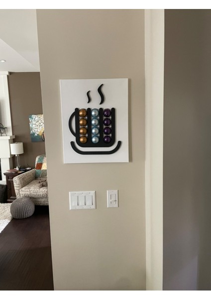 Büyük Boy Kapsül Tutucu Duvar Askı Aparatı, Kupa Şeklinde Tasarım fırsatları