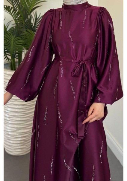 Kaitlyn Taşlı Abiye Mor fırsatları