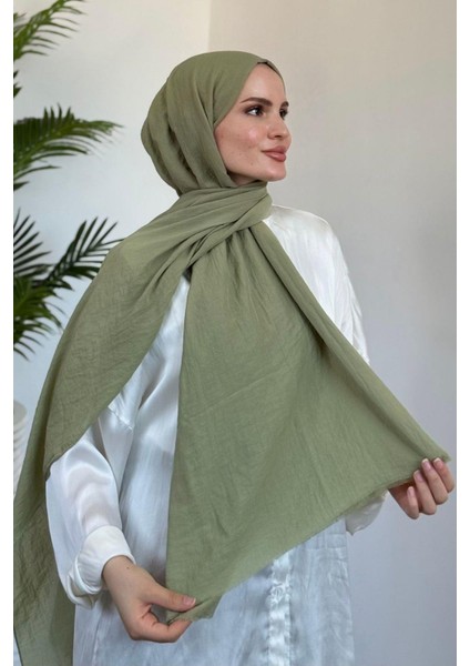Comfort Pamuk Vual Şal Çağla Yeşili