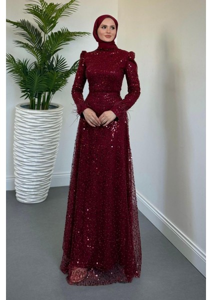 Sierra Pul Payet Abiye Bordo