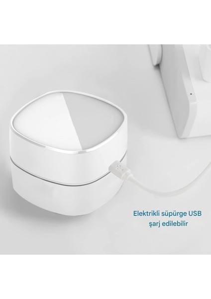 360° Dönebilen Mini Masaüstü Toz Temizleyici, Taşınabilir ve Kullanışlı Süpürge indirimleri