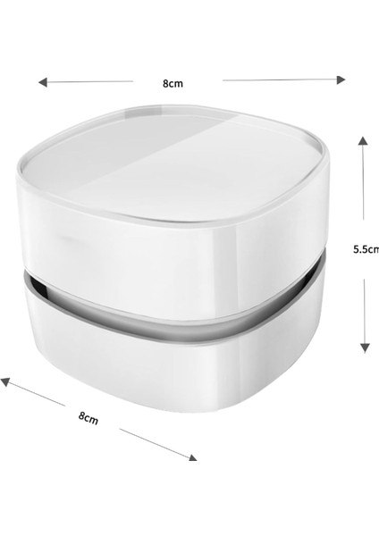 360° Dönebilen Mini Masaüstü Toz Temizleyici, Taşınabilir ve Kullanışlı Süpürge