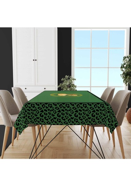 Yeşil Büst Detaylı Masa Örtüsü (Ince Keten Uluslararası Yıkama ve Solmama Sertifikası) modelleri