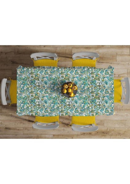 Blue Elephant Masa Örtüsü - ( Fil Desenli, Ince Keten, Uluslararası Yıkama ve Solmama Sertifikası) fiyatları