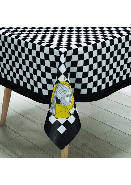 Fabulous People Masa Örtüsü - Meşhur Insanlar, Ince Keten Uluslararası Yıkama ve Solmama Sertifikası