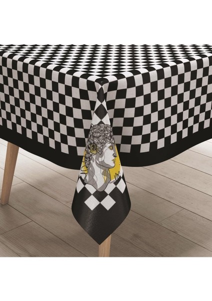 Fabulous People Masa Örtüsü - Meşhur Insanlar, Ince Keten Uluslararası Yıkama ve Solmama Sertifikası