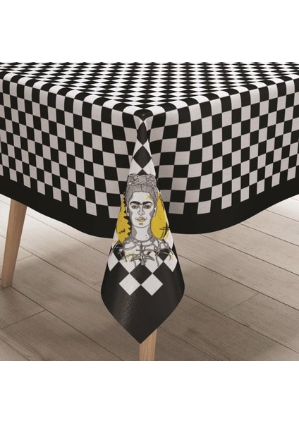 Fabulous People Masa Örtüsü - Meşhur Insanlar, Ince Keten Uluslararası Yıkama ve Solmama Sertifikası