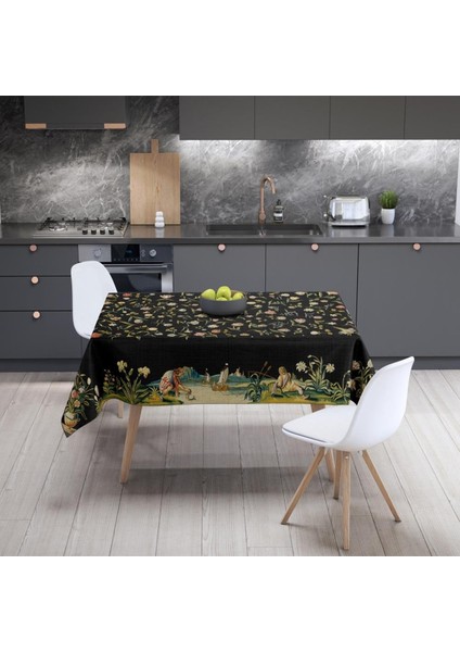 Ancient People And Flowers Masa Örtüsü fırsatları