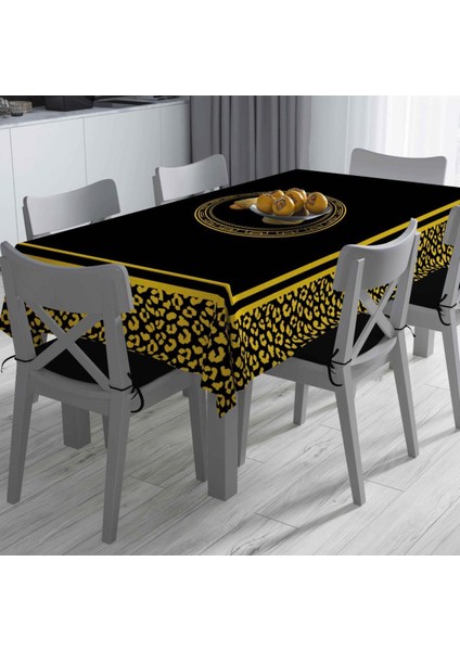 Siyah Büst Detaylı Masa Örtüsü Ince Keten Uluslararası Yıkama ve Solmama Sertifikası modelleri